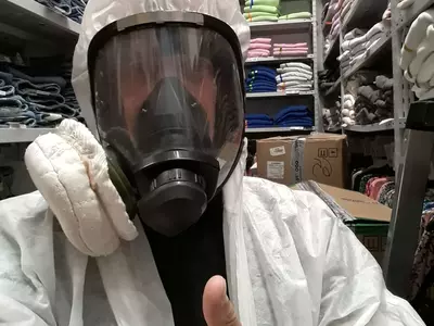 Процесс дезинсекции объекта СЭС в Екатеринбурге